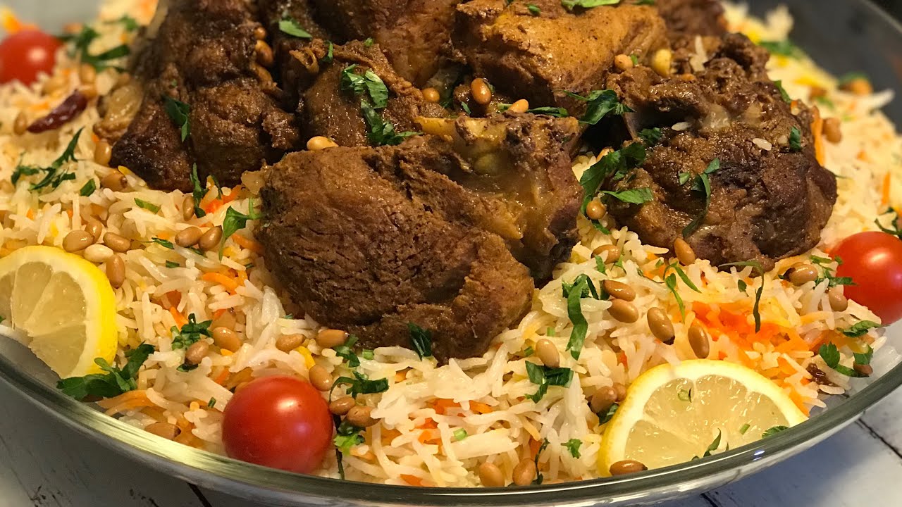 منسف مندي لحمة 4 اشخاص