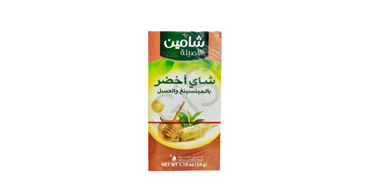 شامين شاي اخضر بالجينسينج والعسل