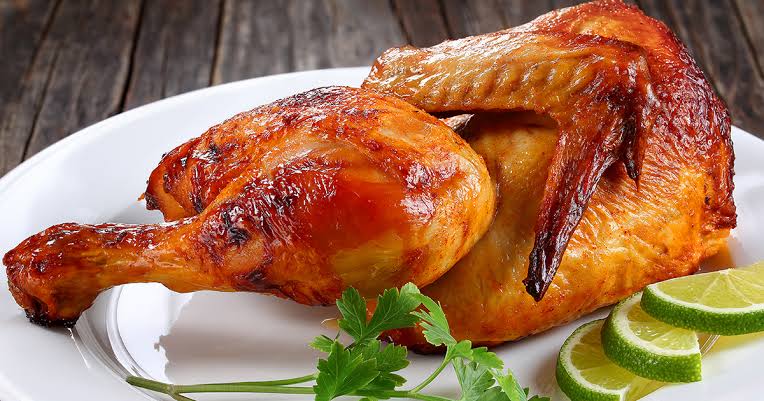 فروج مشوي نص حبة